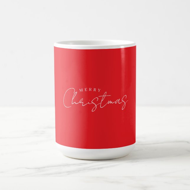 Happy Holidays Christmas New Year Season Red Kaffeetasse (Mittel)