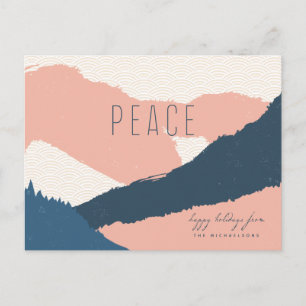 HAPPY HOLIDAYS   Christmas Peace Postcard Postkarte