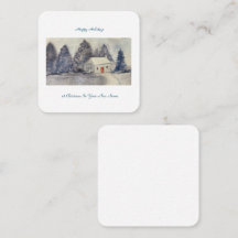 Happy Holidays Christmas Snowy Hütte neue Zuhause