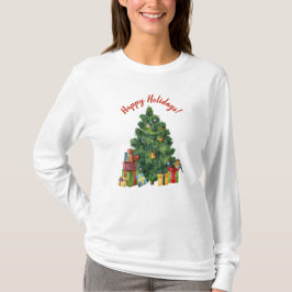 Happy Holidays - Christmas Tree T-Shirt