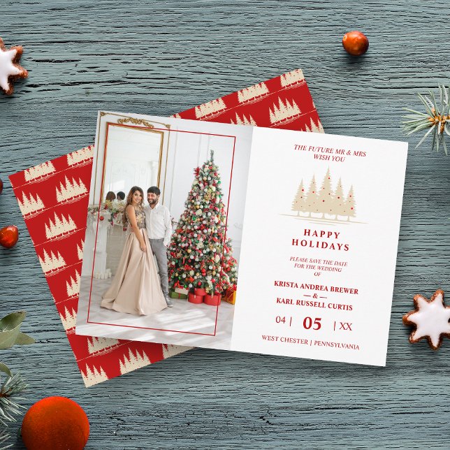 Happy Holidays Christmas Trees Foto Hochzeit (Von Creator hochgeladen)