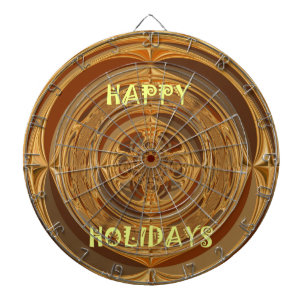 Happy Holidays Circle Art Print/Design Dartscheibe