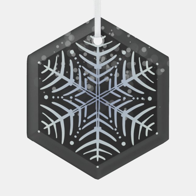 Happy Holidays Classic Vintag Ornament Aus Glas (Vorderseite)