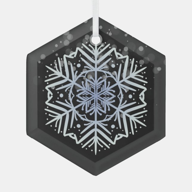 Happy Holidays Classic Vintag Ornament Aus Glas (Vorderseite)