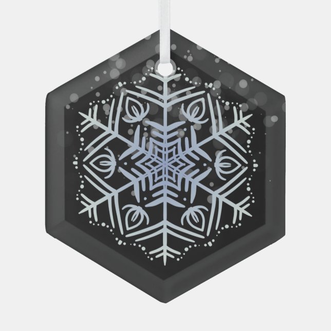 Happy Holidays Classic Vintag Ornament Aus Glas (Vorderseite)