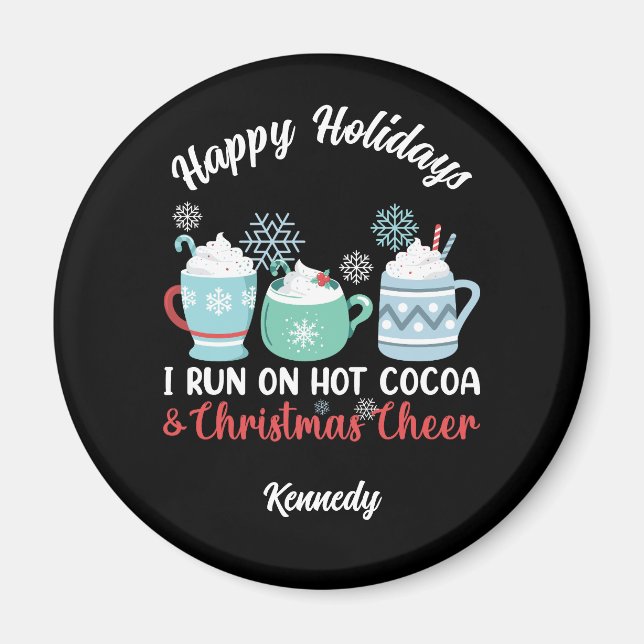Happy Holidays - Cocoa & Christmas Cheer Magnet (Vorne)