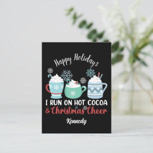 Happy Holidays - Cocoa & Christmas Cheer Postkarte