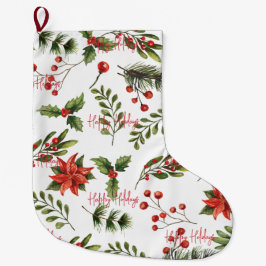 Happy Holidays Company Mitarbeiter botanisch Großer Weihnachtsstrumpf