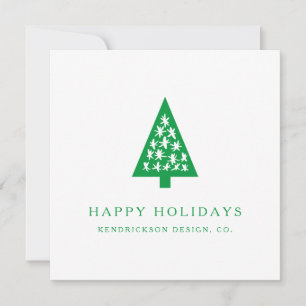 HAPPY HOLIDAYS Corporate Business Company Note Aut Mitteilungskarte