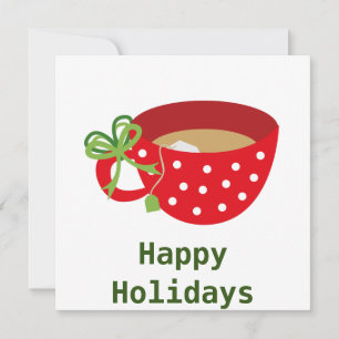 Happy Holidays Cosy Teacup