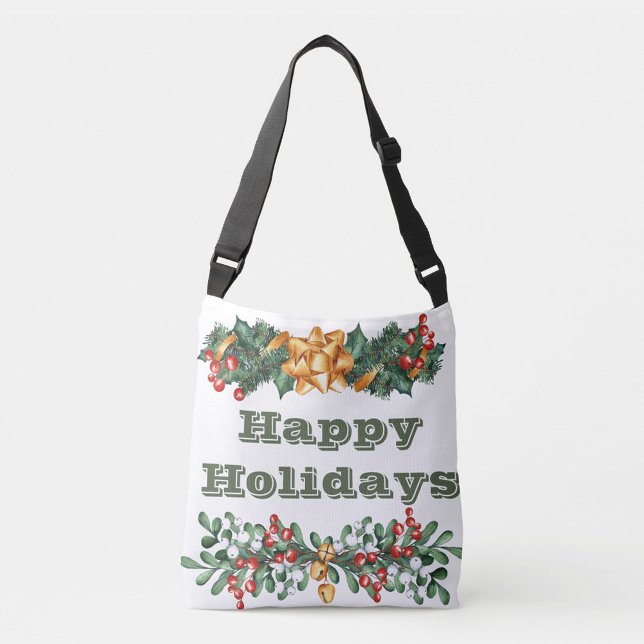 Happy Holidays Crossbody Bag Tragetaschen Mit Langen Trägern (Happy Holidays Crossbody Bag!)