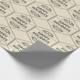 Happy Holidays Custom Background Geschenkpapier