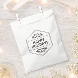 Happy Holidays Custom Background Geschenktütchen