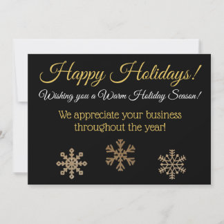 Happy Holidays Custom Business Card Feiertagskarte