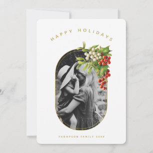 Happy Holidays Custom Foto Familienweihnachtskarte