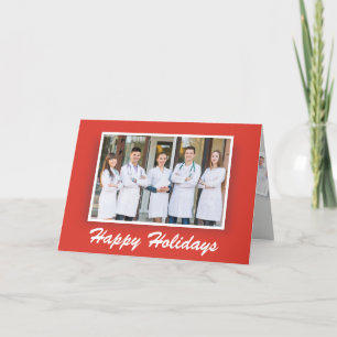 Happy Holidays Custom Foto Unternehmen Feiertagskarte
