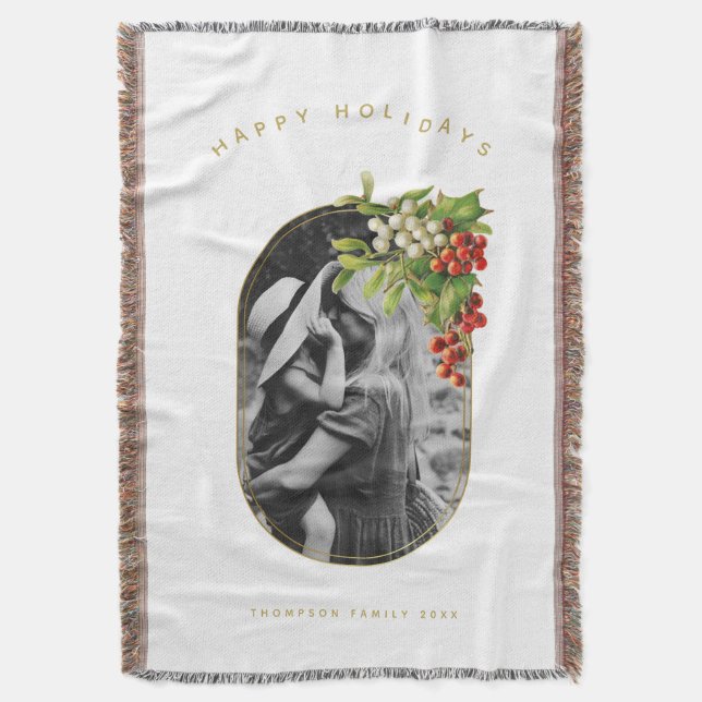 Happy Holidays Custom Foto Weihnachten Decke
