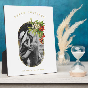 Happy Holidays Custom Foto Weihnachten Fotoplatte