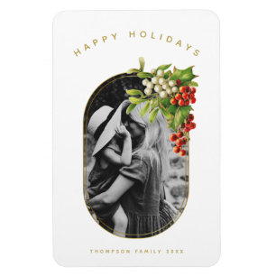 Happy Holidays Custom Foto Weihnachten Magnet
