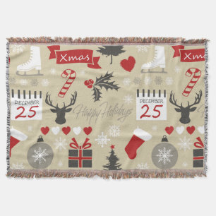 Happy Holidays Decke