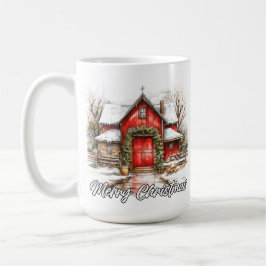 Happy Holidays Decorative Country House Kaffeetasse