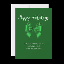 Happy Holidays Elegante Green