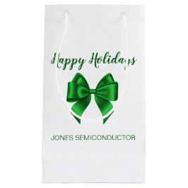 Happy Holidays Elegante Green Kleine Geschenktüte