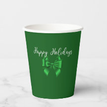 Happy Holidays Elegante Green