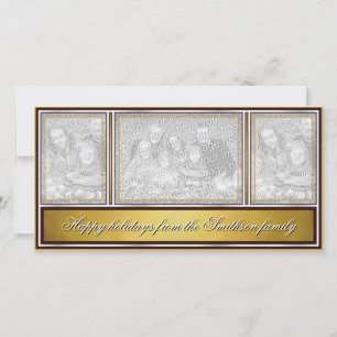 Happy Holidays Elegante Modernes Gold Feiertagskarte