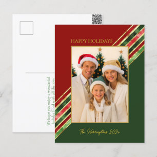 Happy Holidays Elegantes Foto Weihnachten