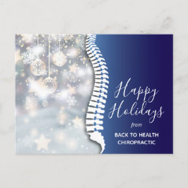 Happy Holidays Elegantes Highlights Feiertagspostkarte