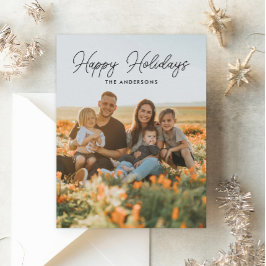 Happy Holidays Family Foto Shoot Christmas Card Feiertagskarte