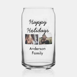 Happy holidays father son Christmas photo family n Dosenglas