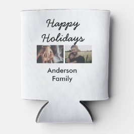 Happy holidays father son Christmas photo family n Dosenkühler