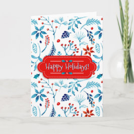 Happy Holidays Feiertagskarte