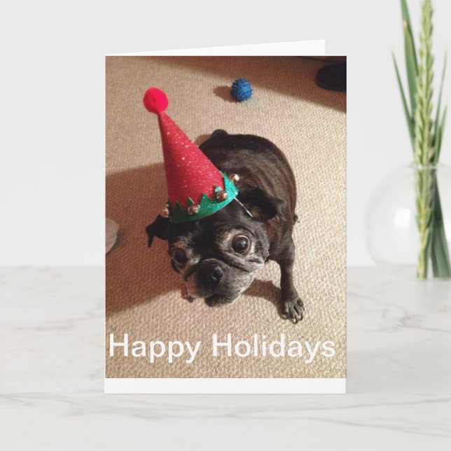 Happy Holidays Feiertagskarte (Vorderseite)