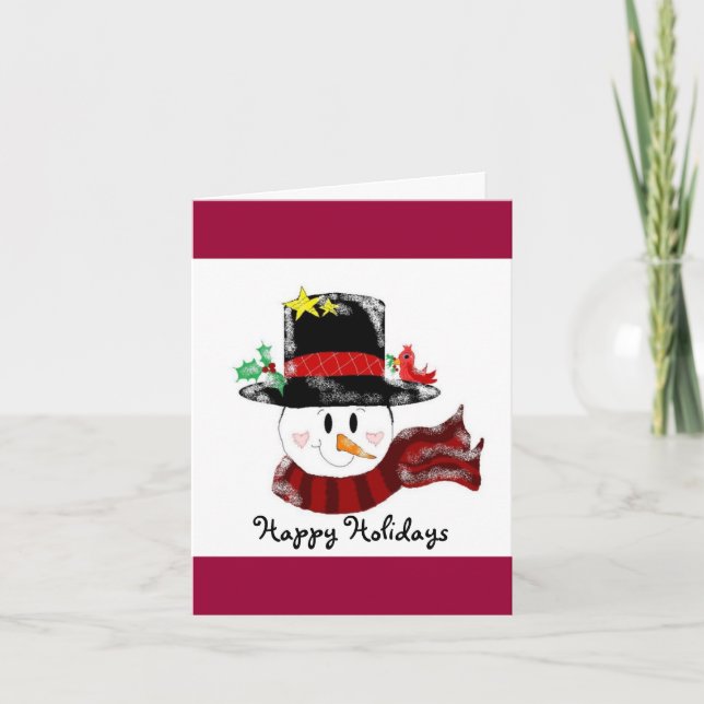 Happy Holidays Feiertagskarte (Vorderseite)