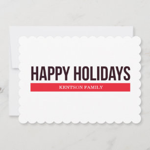 HAPPY HOLIDAYS FEIERTAGSKARTE