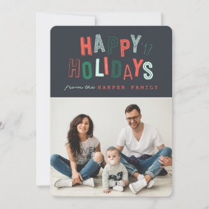 HAPPY HOLIDAYS FEIERTAGSKARTE