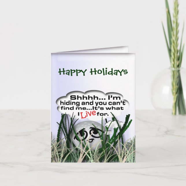 Happy Holidays Feiertagskarte (Vorderseite)