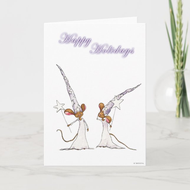 Happy Holidays Feiertagskarte (Vorderseite)