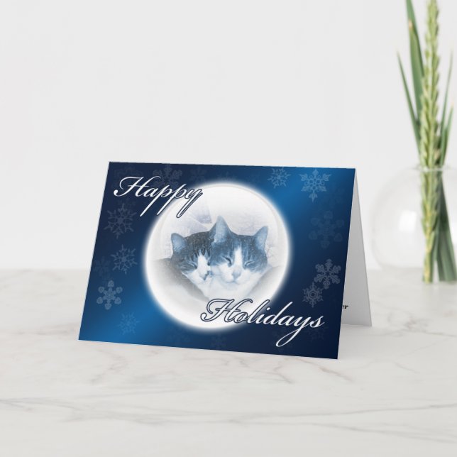 Happy Holidays Feiertagskarte (Vorderseite)