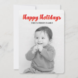 Happy Holidays Feiertagskarte