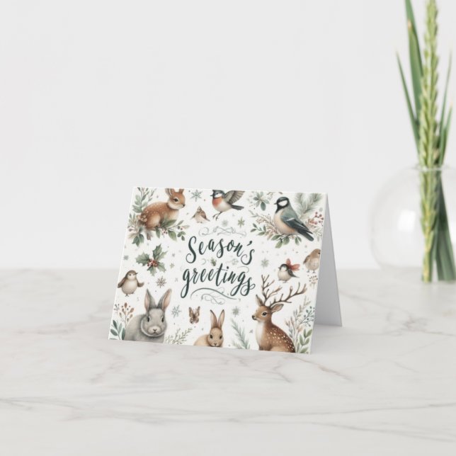 Happy holidays feiertagskarte (Vorderseite)