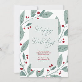 Happy Holidays Feiertagskarte