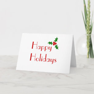 Happy Holidays Feiertagskarte