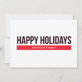 HAPPY HOLIDAYS FEIERTAGSKARTE