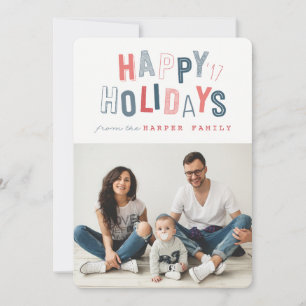 HAPPY HOLIDAYS FEIERTAGSKARTE