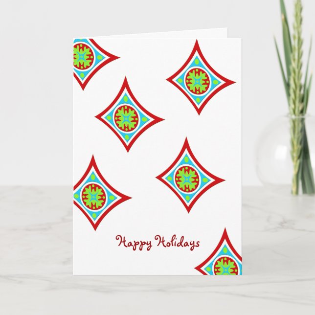 Happy Holidays Feiertagskarte (Vorderseite)