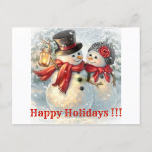 Happy Holidays !!! Feiertagspostkarte